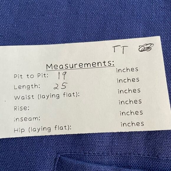 Vintage Geiger Linen Satin Lined Indigo Blue jacket Medium #TT - Picture 14 of 14